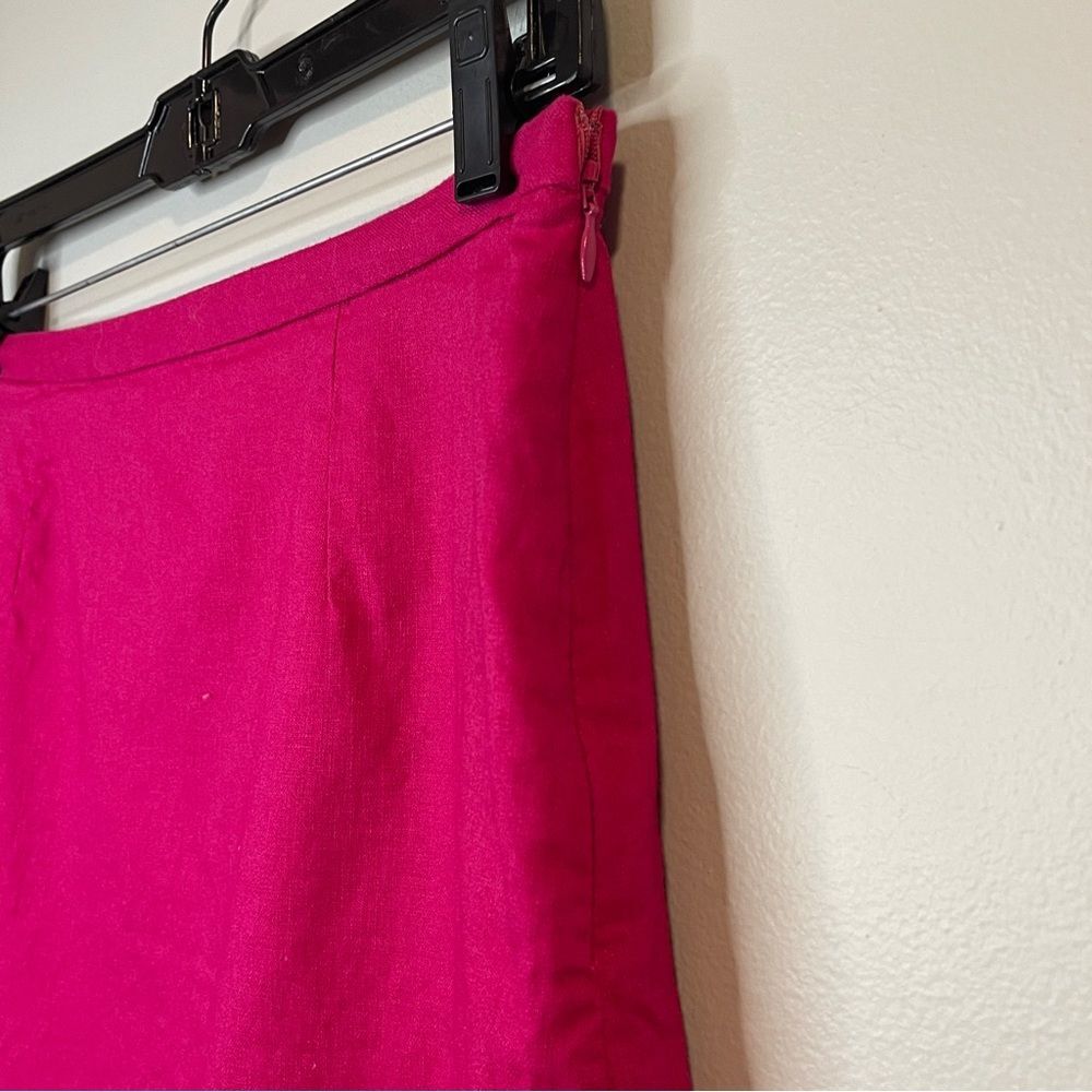 Banana Republic Fuchsia Linen Blend Skirt Set - Picture 8 of 11